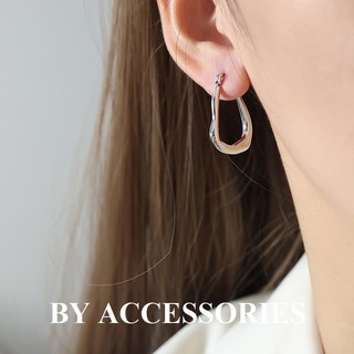 Bông tai nữ titan kiểu hình học bất định mạ vàng 18K thời trang cá tính không gỉ WE2332 BY ACCESSORIES