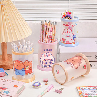 Lọ Đựng Bút B12 hoạt hình Lọ Viết Decor bàn học dễ thương tiện dụng giúp Bé học tốt hơn