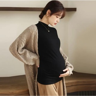 Áo giữ nhiệt bầu Big Size [<78kg] nhún sườn cổ 3 phân chất nỉ thun tăm co dãn