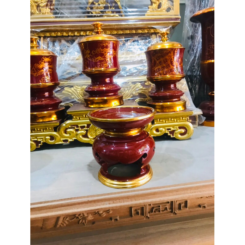 Đế chân mây Sơn son thếp vàng
