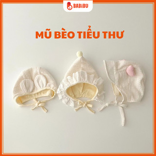 Mũ bèo tiểu thư họa tiết ren cho bé gái