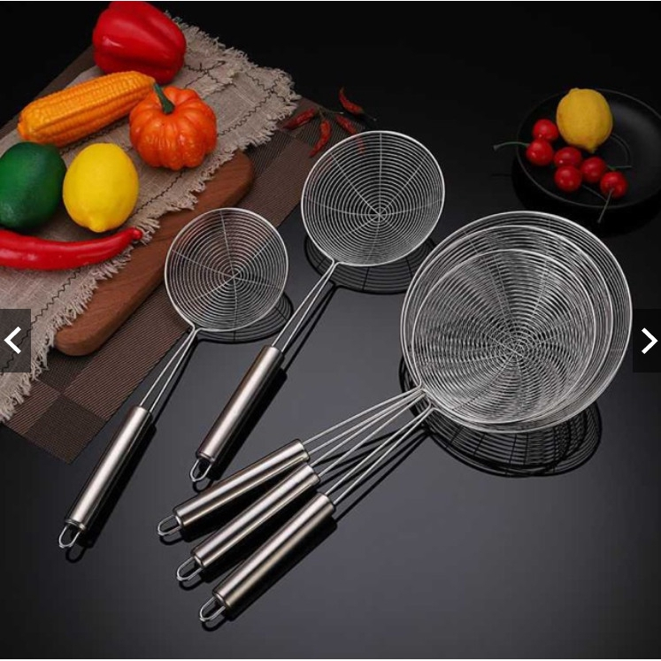 Giỏ Lưới inox Vớt Mì, Bún, Rau, Thức Ăn Nhúng Lẩu - Vợt Lưới Vớt Gia Vị ...