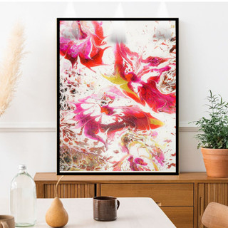 Tranh Treo Tường Trừu Tượng Sơn Dầu 01 - Tranh Laminate Tráng Gương