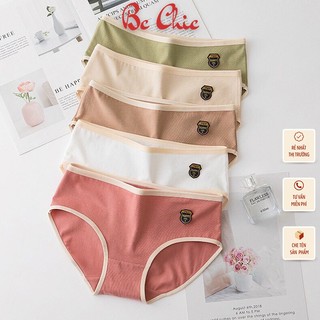 Quần lót cute nữ cotton trơn kháng khuẩn Happy Girl Q 100 BC_CHIC LINGERIE