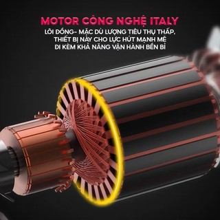 Máy hút bụi nhập khẩu FUJIHOME VC35 Dung tích lớn 35L, Công suất 1400W, Dùng cho gia đình, văn phòng