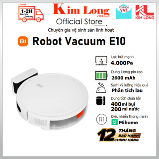 Robot hút bụi lau nhà Xiaomi Robot Vacuum E10 / Mop 2 Lite / Mop Essential  Bản quốc tế - Bảo hành 12 Tháng