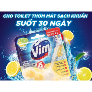 Viên Tẩy Vệ Sinh Bồn Cầu Vim Power 5 Sạch Khuẩn Thơm Mát (55g/viên)