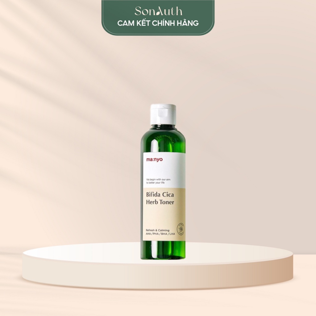 Nước hoa hồng Ma:nyo Bifida Cica Herb Toner 210ml (Nhập khẩu chính hãng ...
