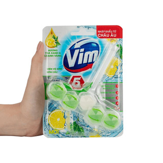 Viên Tẩy Vệ Sinh Bồn Cầu Vim Power 5 Sạch Khuẩn Thơm Mát (55g/viên)