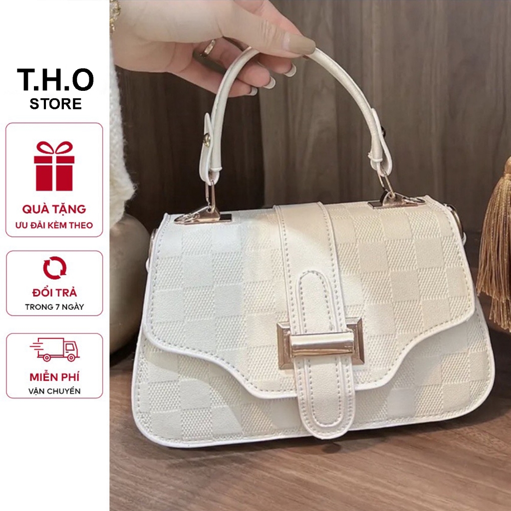Túi xách tay kẻ ô vân ran cao cấp k84 | Shopee Việt Nam