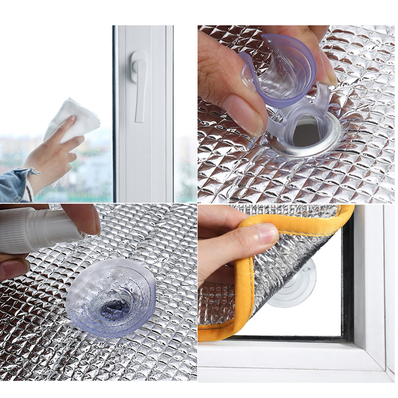 Miếng Dán Cửa Sổ Cách Nhiệt Chống Nắng Chống Nóng Tia UV Miếng dán kính chống nắng cách nhiệt cản gió, bụi, ngăn lạnh
