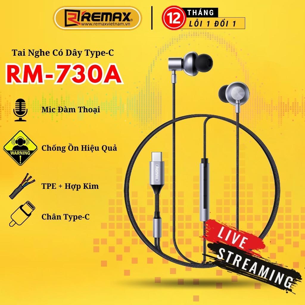 Tai Nghe Nhét Tai REMAX RM-730a Có Micro Đầu Cắm type-c Chuyên Dụng Cho ...