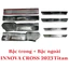 Ốp bậc cửa xe Toyota Innova cross 2023-2024, Nẹp bước chân Innova cross 2024 ,Chất liệu hợp kim Titan cao cấp