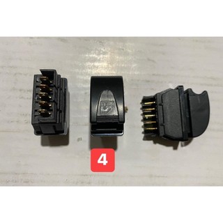 Combo 10 công tắc bấm kính 5 chân lệch, thẳng, công tắc bấm kính xe ô tô, xe tải