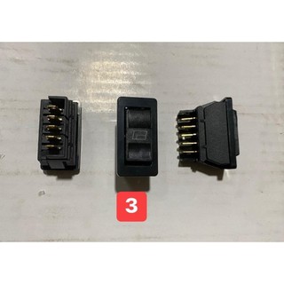 Công tắc bấm kính 5 chân lệch, thẳng, công tắc bấm kính xe ô tô, xe tải
