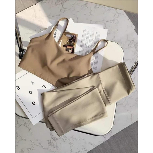 Set tập thể thao 2 dây lửng màu Pastel cao cấp, chất liệu vải Nuls siêu nhẹ, co giãn tốt nhanh khô.