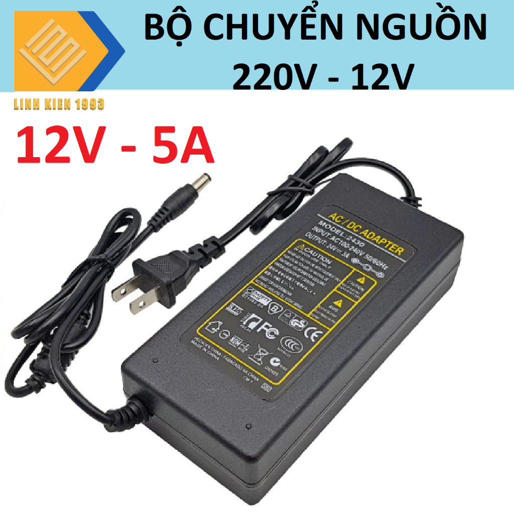 Nguồn adapter 12V5A DC hàng mới chính hãng | Shopee Việt Nam