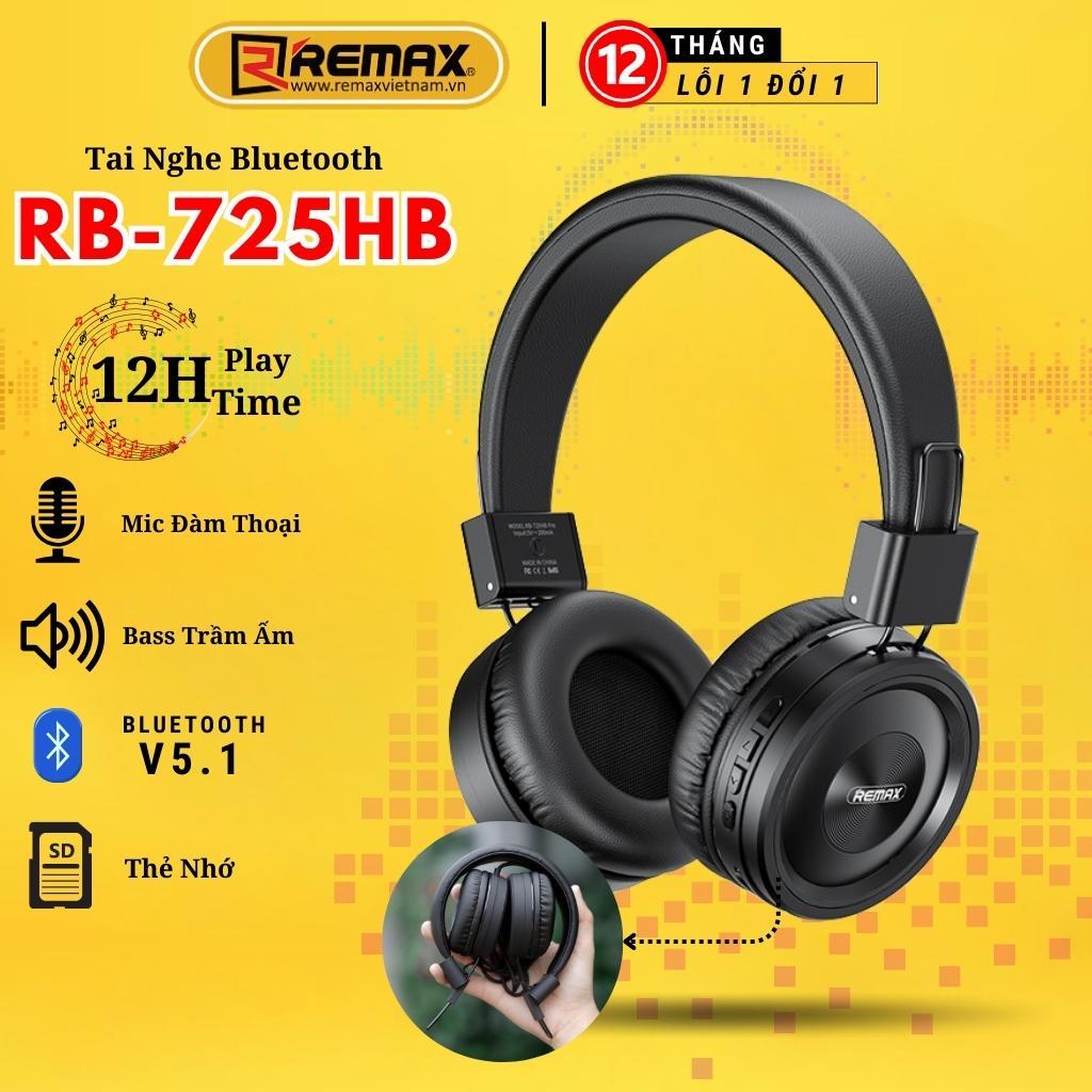 Tai nghe bluetooth chụp tai không dây Remax RB-725HB Pro Âm Bass Cực Ấn ...
