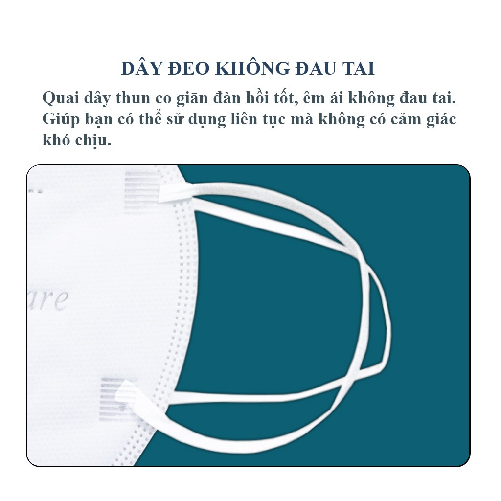 Combo 10 Khẩu trang N95 Như Ý, không xù lông, không bí thở, không đau tai