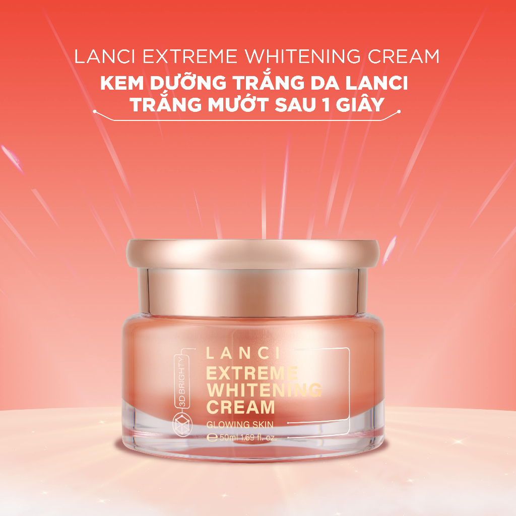 Ảnh Combo 2 Kem dưỡng trắng da LANCI trắng mướt mịn màng, da sáng đều màu 50ml x2 3