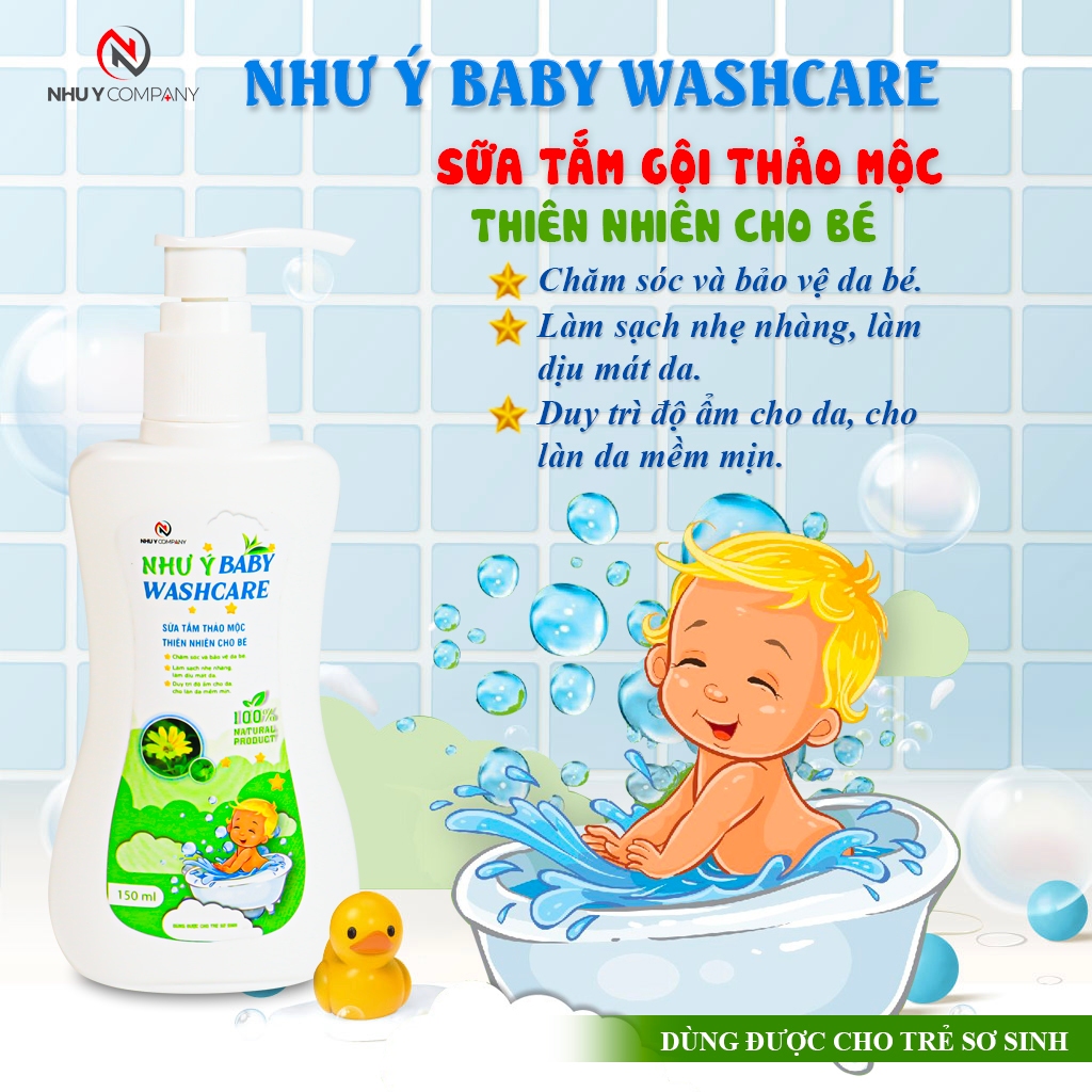 Sữa tắm gội cho bé Như Ý Baby Washcare
