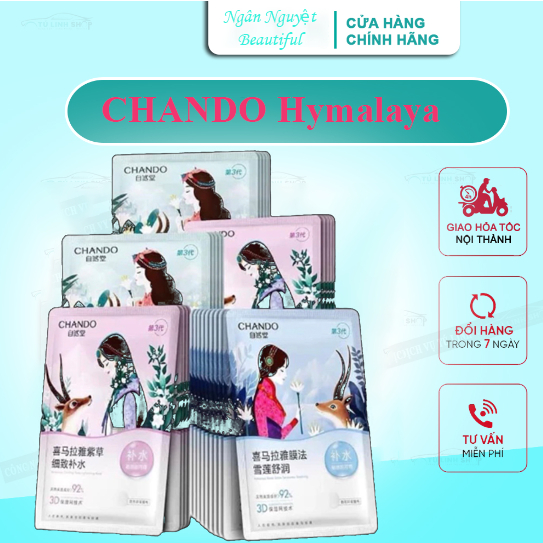 Mặt nạ Chando Himalaya dưỡng ẩm trắng da | Shopee Việt Nam