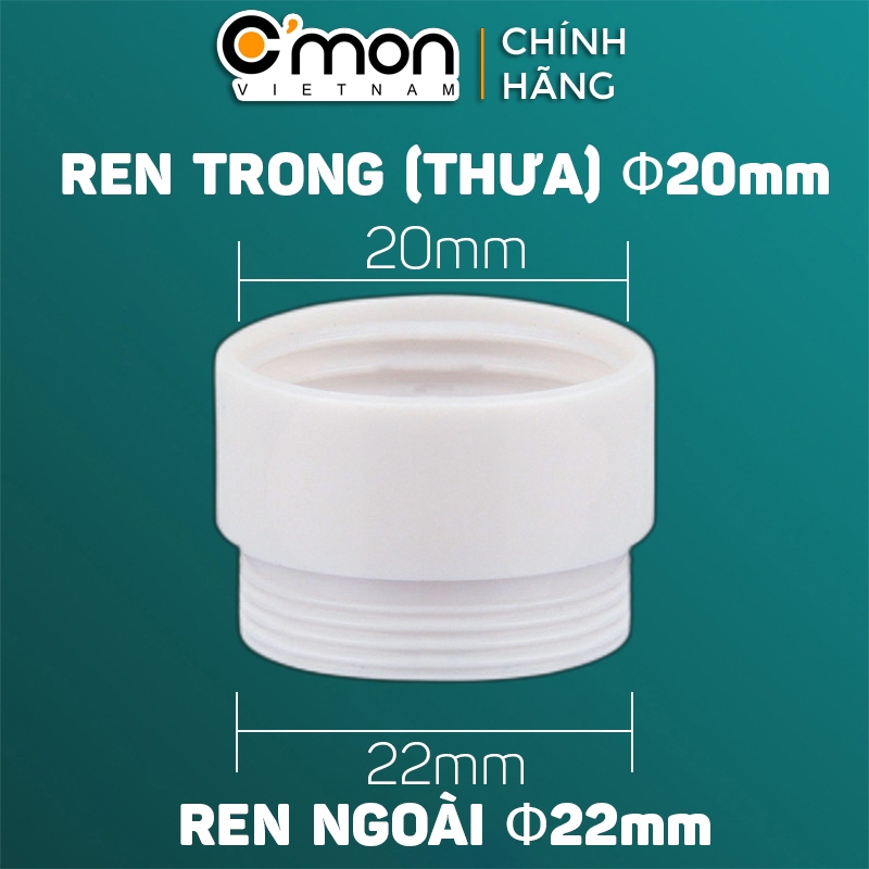 Ảnh Đầu chuyển đổi vòi nước ren trong ngoài C'MON DN-03 4