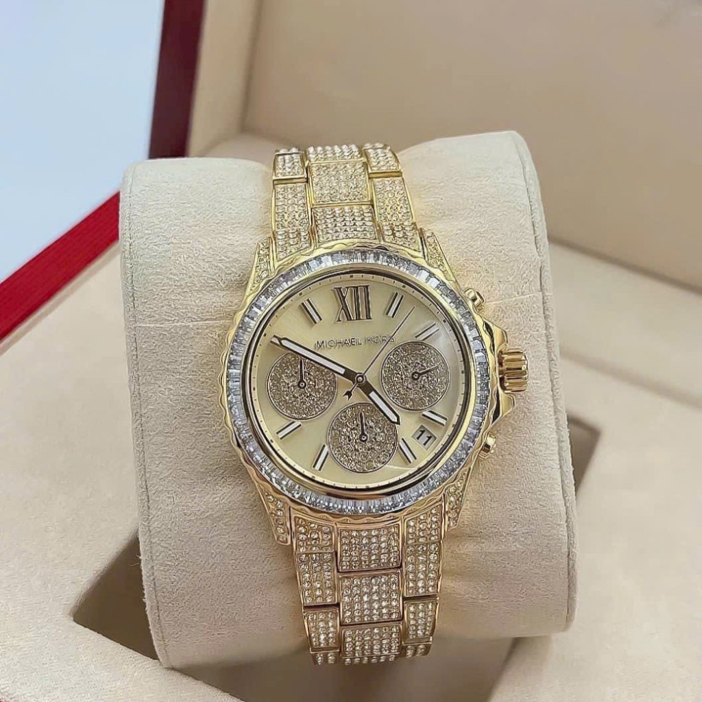 Đồng hồ đeo tay nữ dây kim loại chống nước cao cấp Michael Kors Mk7254 ...