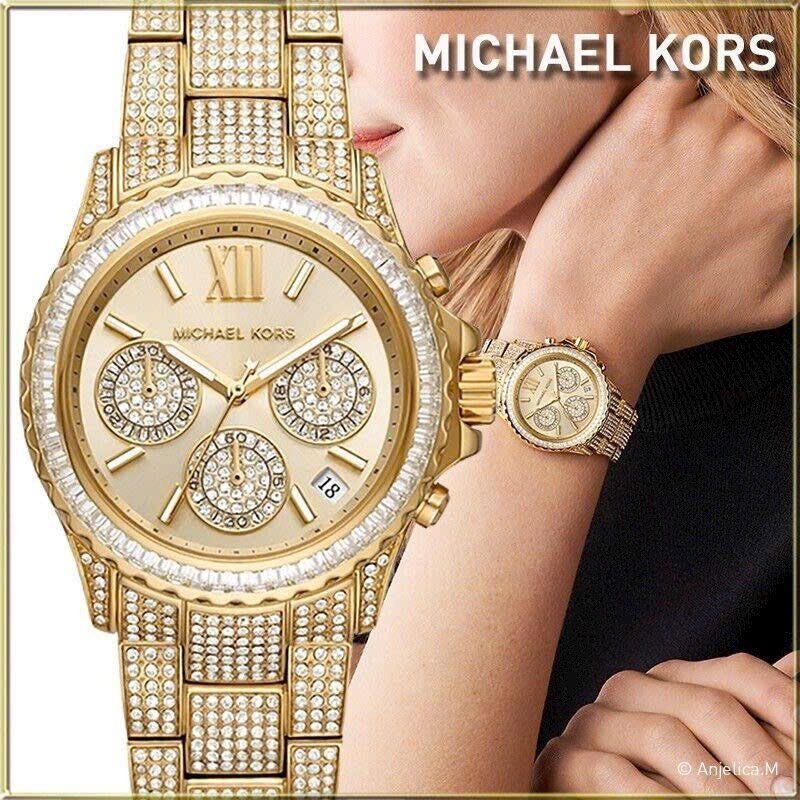 Đồng hồ đeo tay nữ dây kim loại chống nước cao cấp Michael Kors Mk7254 ...