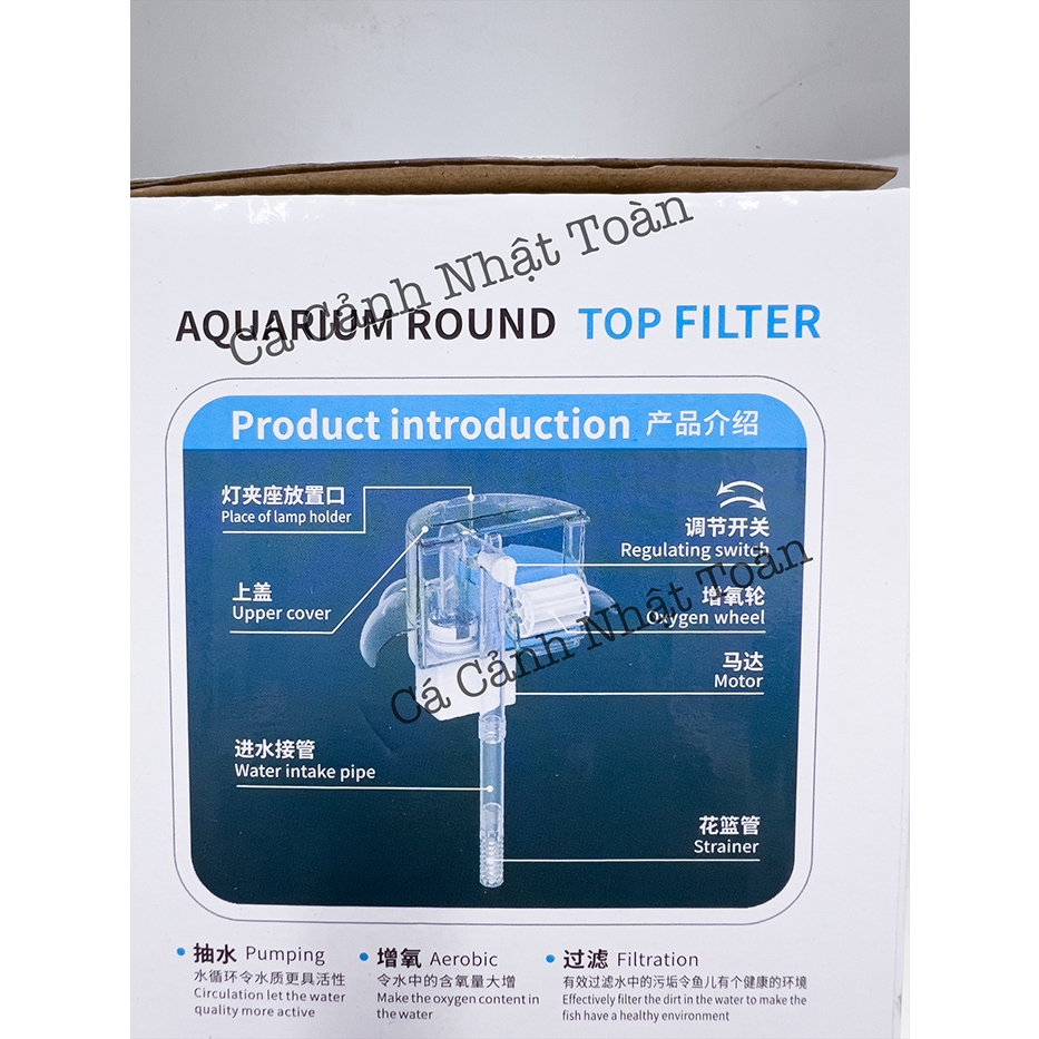 BỘ LỌC THÁC CHO BỂ THỦY TINH TRÒN, CHẬU TRÒN JENECA YL1, YL3, YL5