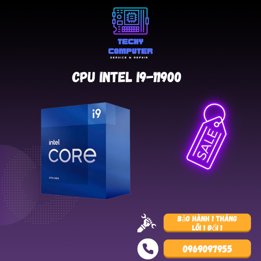 CPU INTEL CORE I9-11900 (2.5GHZ TURBO UP TO 5.2GHZ, 8 NHÂN 16 LUỒNG ...