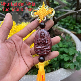Phật Bản mệnh 12 Con Giáp bằng gỗ trắc .