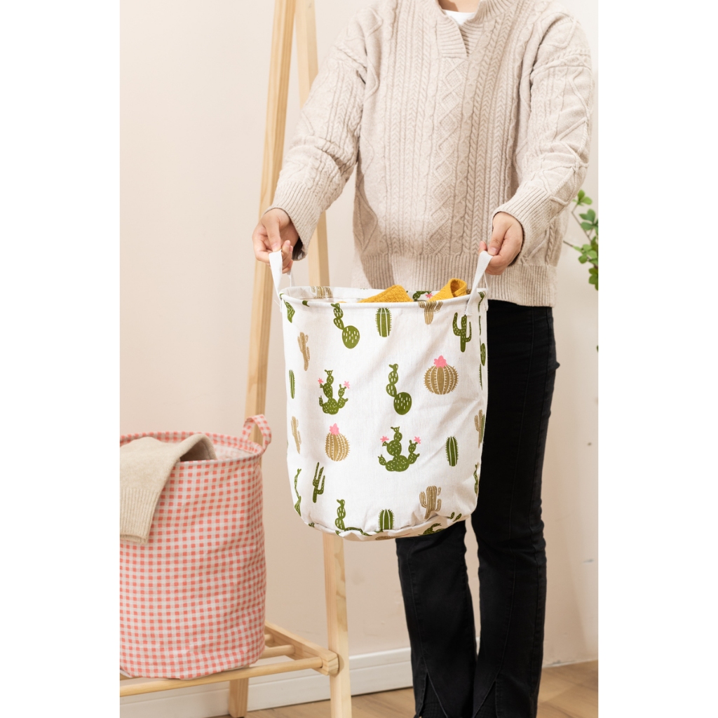 Sọt Vải Giỏ Vải Canvas Đa Năng Đựng Đồ Túi Đựng Quần Áo, Đồ Chơi Chống Thấm Nước Deli, bền đẹp chắc chắn