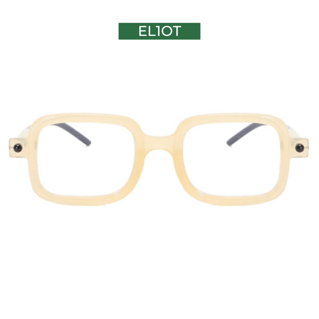 Kính chữ nhật ELIOT Kubo tròng kính chống ánh sáng xanh phong cách thời trang Unisex EL13101