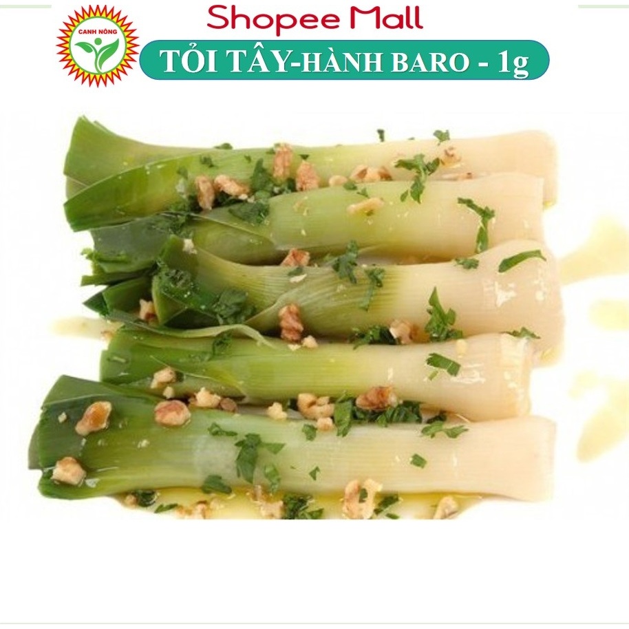 Hạt giống Tỏi Tây (Hành Baro) Trồng Quanh Năm, Kháng Bệnh Tốt (Gói 1 gr) - Hạt giống CANH NÔNG Năng Suất Cao, Thơm Ngon