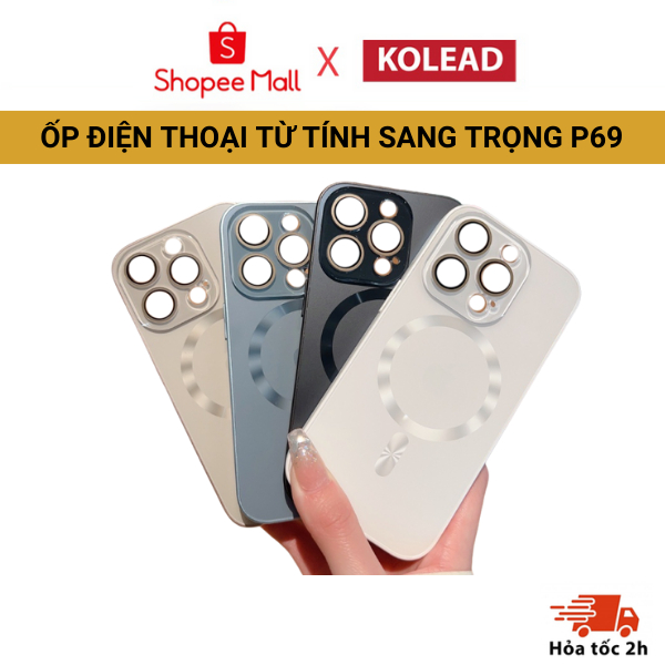 Ốp điện thoại cứng từ tính sang trọng KOLEAD P69 bảo vệ camera dành cho ...