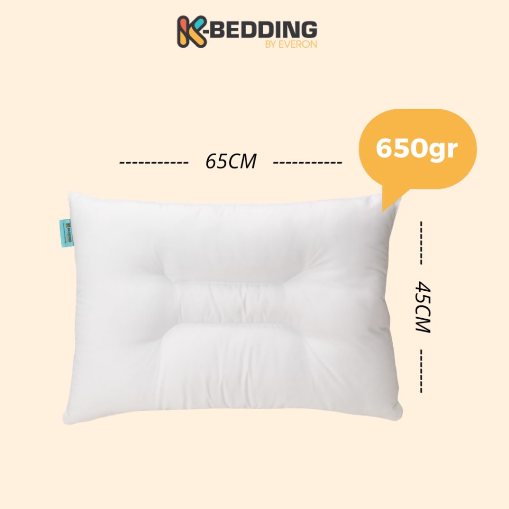 Ảnh Ruột gối thư giãn K-Bedding by Everon thư giãn cổ, massage cổ, chống ngáy 45x65 cm (1 cái) 1