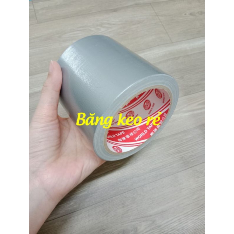 1 Cuộn Băng keo Vải Xám dán bạt xe tải, bạt rách, vá bao lúa ( 94mm x ...