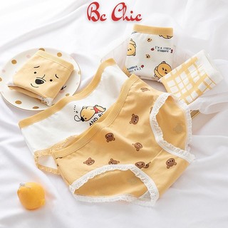 Set 5 quần lót nữ cotton kháng khuẩn kèm nhiều hoạ tiết CB5 BC_CHIC LINGERIE