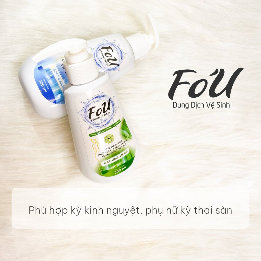 (Che Tên) Dung Dịch Vệ Sinh Fo'U Fobe Lá Trầu Không Mang Lại Hương Thơm Quyến Rũ, Săn da, Se khít vùng kín N1