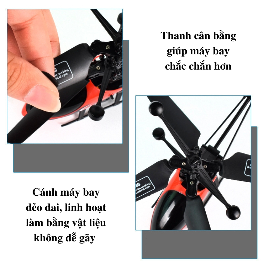 Máy Bay Điều Khiển Từ Xa Mini Cảm Ứng Bay Tự Động Có Remote Cho Bé – Sạc USB – Đồ Chơi Trực Thăng