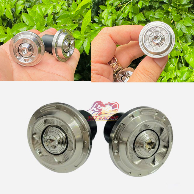 Cặp gù tay lái INOX304 mẫu Thái Bông 6 Cánh gắn được nhiều loại xe máy Sirius Wave Dream Exciter Winner....