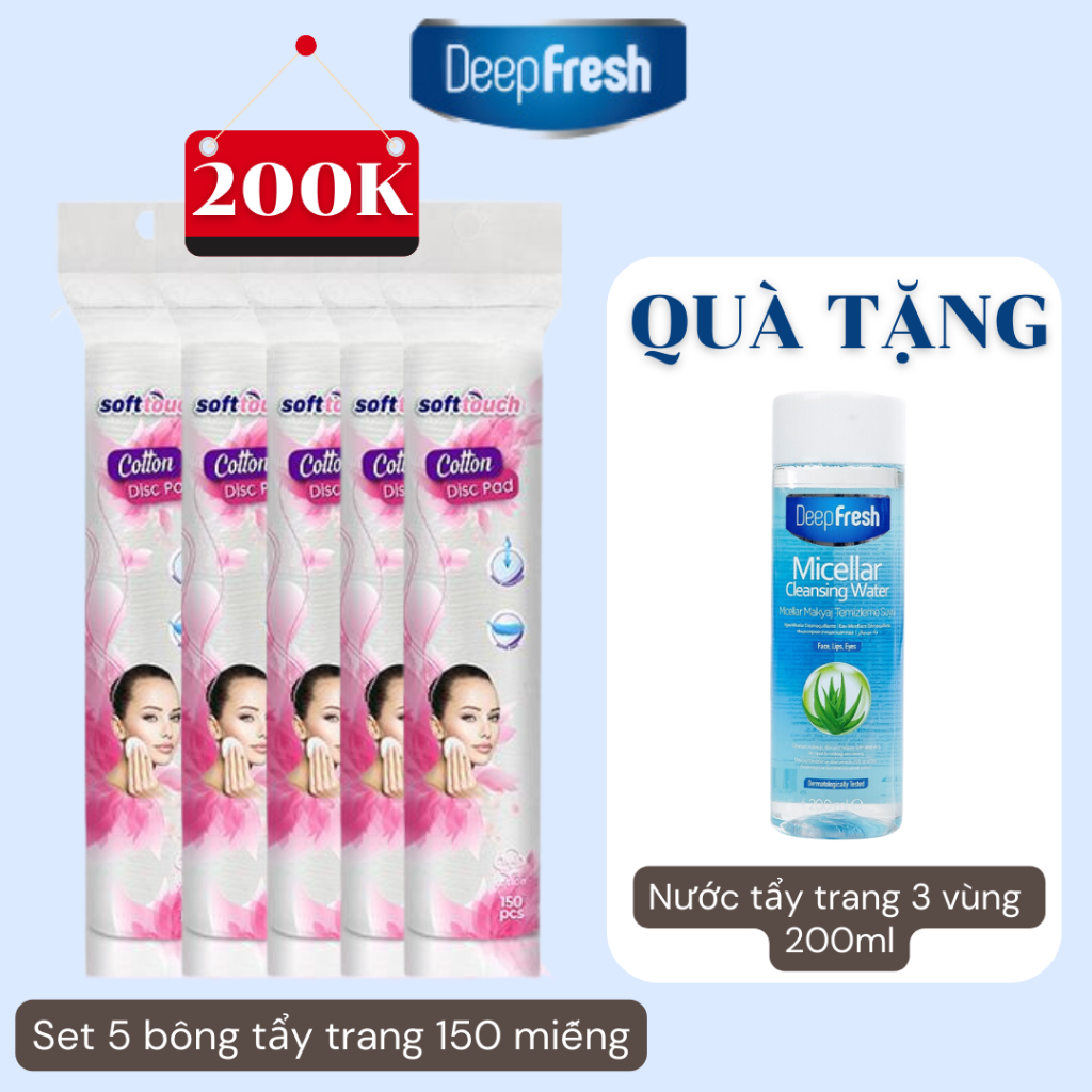 Bông Tẩy Trang Soft Touch - Hình ảnh thực tế