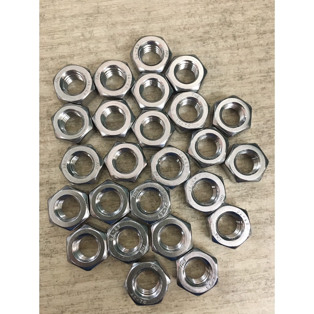 Đai Ốc, Tán Dẹp, Tán Ecu Inox 304 Dùng Cho Bulong M3, M4, M5, M6, M8 ...