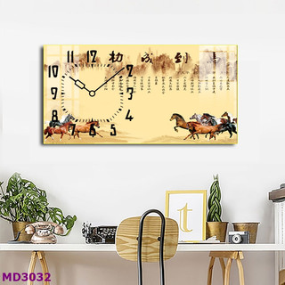 Tranh Đồng Hồ Mã Đáo Thành Công - Treo Tường Tráng Gương Phong Thủy