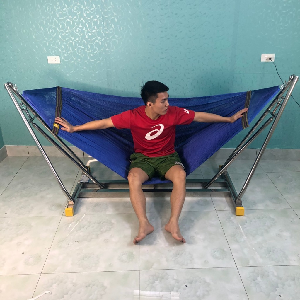 võng xếp inox khung vuông chính hãng MIADO cỡ lớn , chuẩn inox tiến đạt ...