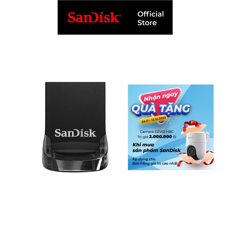 USB 3.1 / Gen 1 SanDisk 16GB Ultra Fit Flash Drive upto 130MB/s ...