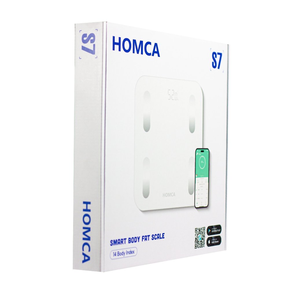 Ảnh Cân điện tử thông minh HOMCA S7 kết nối bluetooth đo 15 chỉ số 4