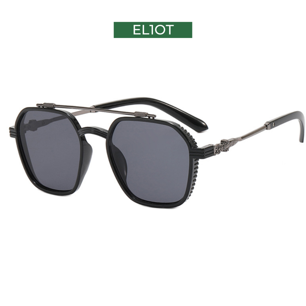 Kính râm thời trang nam nữ ELIOT EYEWEAR mắt vuông to không độ chống tia UV400 kiểu dáng thời trang 2311