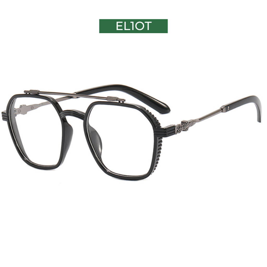 Kính râm thời trang nam nữ ELIOT EYEWEAR mắt vuông to không độ chống tia UV400 kiểu dáng thời trang 2311